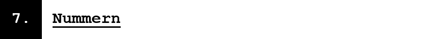 Nummern