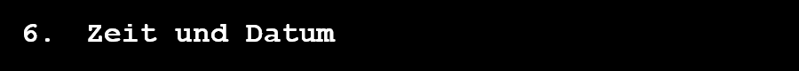 Zeit und Datum